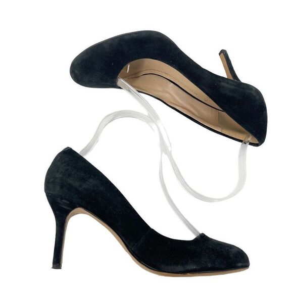 Vince Camuto Womens Suede Pump Shoes Stiletto Heels Slip On Black Size 6.5M - Picture 13 of 13